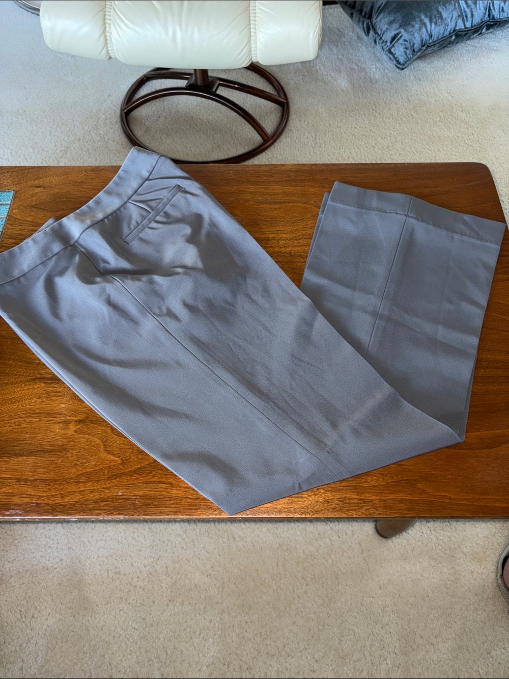 Tahari Gray Petite Dress Pants - Slate Neutral
